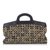 Chanel Sac de voyage avec logo CC Cuir Coton Tissu Marron Noir Beige  ref.82449