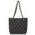 Chanel Surpique Wool Shoulder Bag Laine Tissu Gris Gris anthracite  ref.82458
