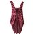 Yves Saint Laurent Vestido Roja Algodón  ref.82567