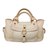 Céline Handbag Cream Leather  ref.82664