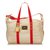 Louis Vuitton Fim de semana do saco de Antigua Branco Vermelho Cru Algodão Pano  ref.82757