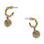 Louis Vuitton Resin Drop Push Back Earrings Golden Metal Plastic  ref.82800