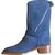 Chanel boots Blue Denim  ref.82804