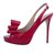 Valentino Peep-toe Pumps Red Patent leather  ref.83096