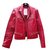 Prada Biker jackets Red Leather  ref.83145