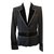 Bally Jackets Black Silk Velvet Wool  ref.83159