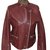 Sandro Biker jackets Brown Dark red Leather  ref.83218