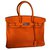 Hermès Birkin 35 Orange Leder  ref.83301