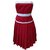 Dolce & Gabbana Kleider Weiß Rot Baumwolle Polyester  ref.83391