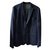 Adolfo Dominguez Blazers Jackets Dark blue Polyester Elastane  ref.83537