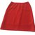 Vintage red Escada skirt Wool  ref.83578