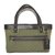 Louis Vuitton Handbags Olive green Leather Linen  ref.83743