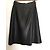 Falda midi de piel de cordero negra Barbara Bui Negro - vista 4