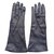 Hermès Handschuhe Marineblau Leder  ref.83818