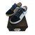 Chanel scarpe da ginnastica Blu Velluto  ref.83877