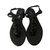 Chanel sandals Black Leather  ref.83985