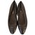Chanel Zapatillas de ballet Negro Cuero  ref.84037