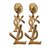 Yves Saint Laurent Aretes Dorado Metal  ref.84044