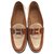 Hermès Vintage Khaki Loafers shoes Beige Cloth  ref.84121