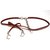 Dior Necklaces Silvery Dark red Leather  ref.84201