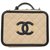 Chanel VANITY CASE Beige Leather  ref.84305