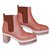 Hermès Ankle boots Beige Leather  ref.84453