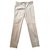 Dolce & Gabbana Pantalons Coton Elasthane Écru  ref.84492