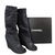Chanel boots Black Cotton  ref.84628
