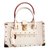 Louis Vuitton Handbag Beige Golden Lambskin  ref.84739