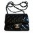 Classique Chanel Sac à main Cuir vernis Noir  ref.84801