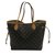 Neverfull Louis Vuitton Handbag Brown Cloth  ref.84954