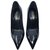 Yves Saint Laurent Escarpins Cuir vernis Noir  ref.84977