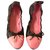 Louis Vuitton Ballet flats Brown Leather Patent leather  ref.84986