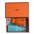 Hermès Porte-clés Carmen Cuir Orange  ref.85038