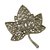 Chanel Leaf Silvery Steel  ref.85100