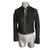 Burberry Brit Biker jacket Black Silvery Leather Metal  ref.85128