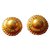 Chanel Aretes Dorado Chapado en oro  ref.85224