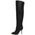 Dolce & Gabbana Botas altas de muslo Negro Cuero  ref.85336