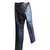 Ralph Lauren Pantalons Cuir Bleu Marine  ref.85343