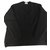 Acne Déborah Schwarzer Wollpullover V-Ausschnitt  - Ansicht 1