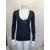 Zadig & Voltaire Blauer V Ausschnitt Pullover aus Kaschmir und Viskose S  - Ansicht 2