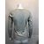 Zadig & Voltaire Merino Woll Pullover V-Ausschnitt Blau Creme Roh - Ansicht 4