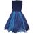 Dolce & Gabbana Vintage Kleid Blau Viskose  ref.85471