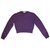 Moschino Kurz geschnittene Strickjacke Lavendel Wolle  ref.85477