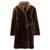 Vintage Manteaux, Vêtements d'extérieur Fourrure Marron Marron foncé  ref.85515