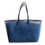 Goyard large transparent vinyl tote bag in blue print Polyester Plastic Leatherette  ref.85624
