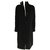 Gianni Versace Abrigo de lana Negro Rayo  ref.85645