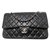 Chanel Timeless classic double flap Black Leather  ref.85840