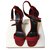 Céline sandals Red Deerskin  ref.85961
