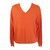 Massimo Dutti Sweaters Orange Cotton Cashmere  ref.86005